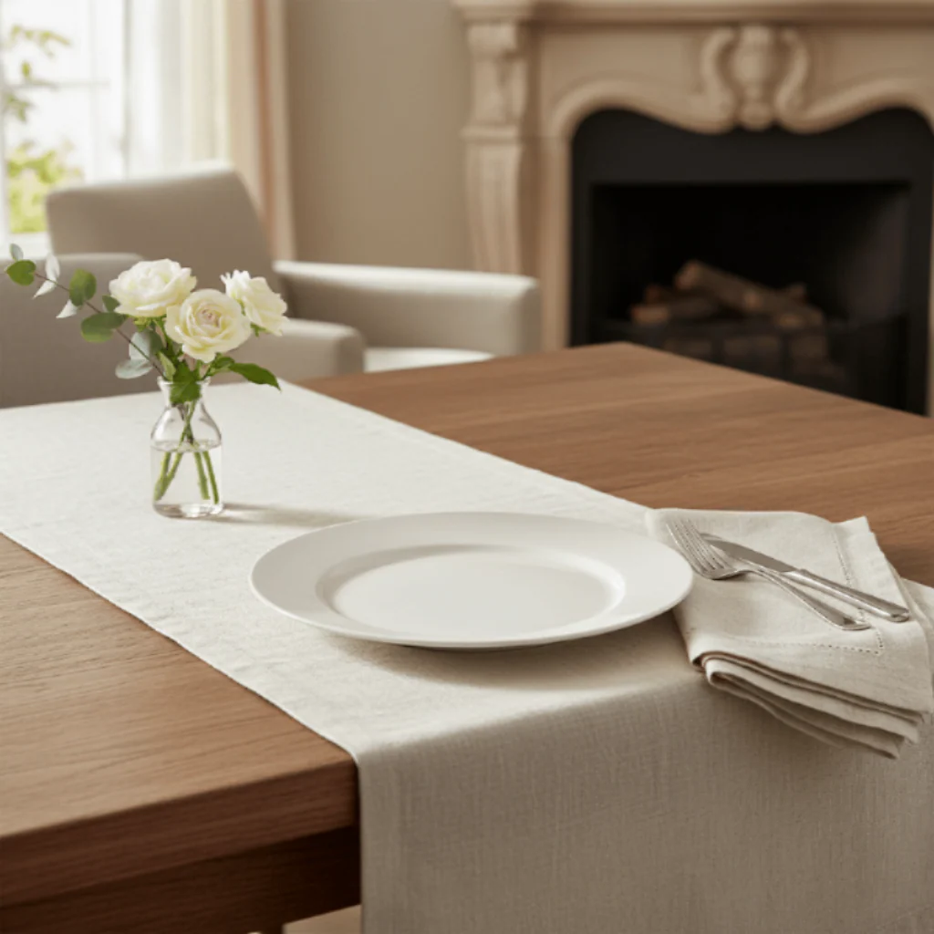 Symphony Collection – 35 cm White Ceramic Round Serving Platter - Image 3