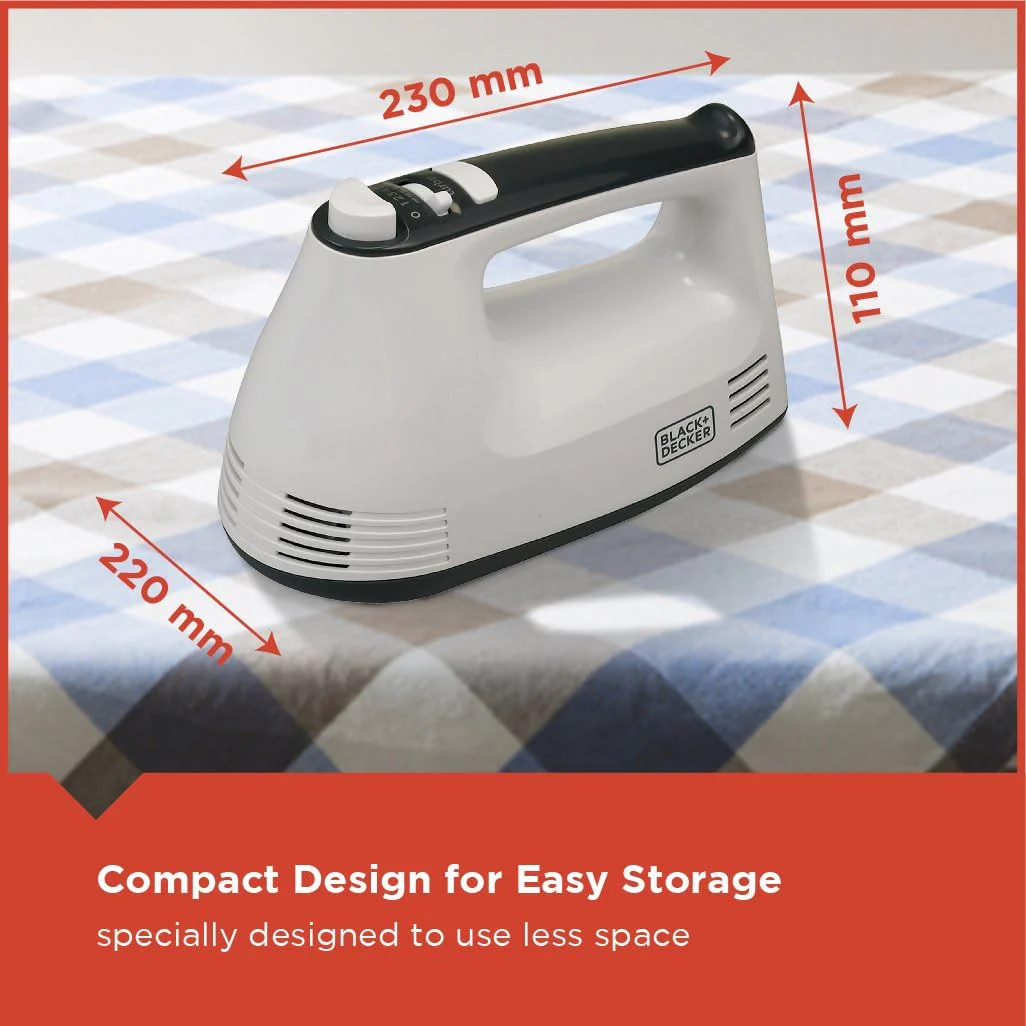 Black & Decker 300W Hand Mixer White M350-B5 - Image 2