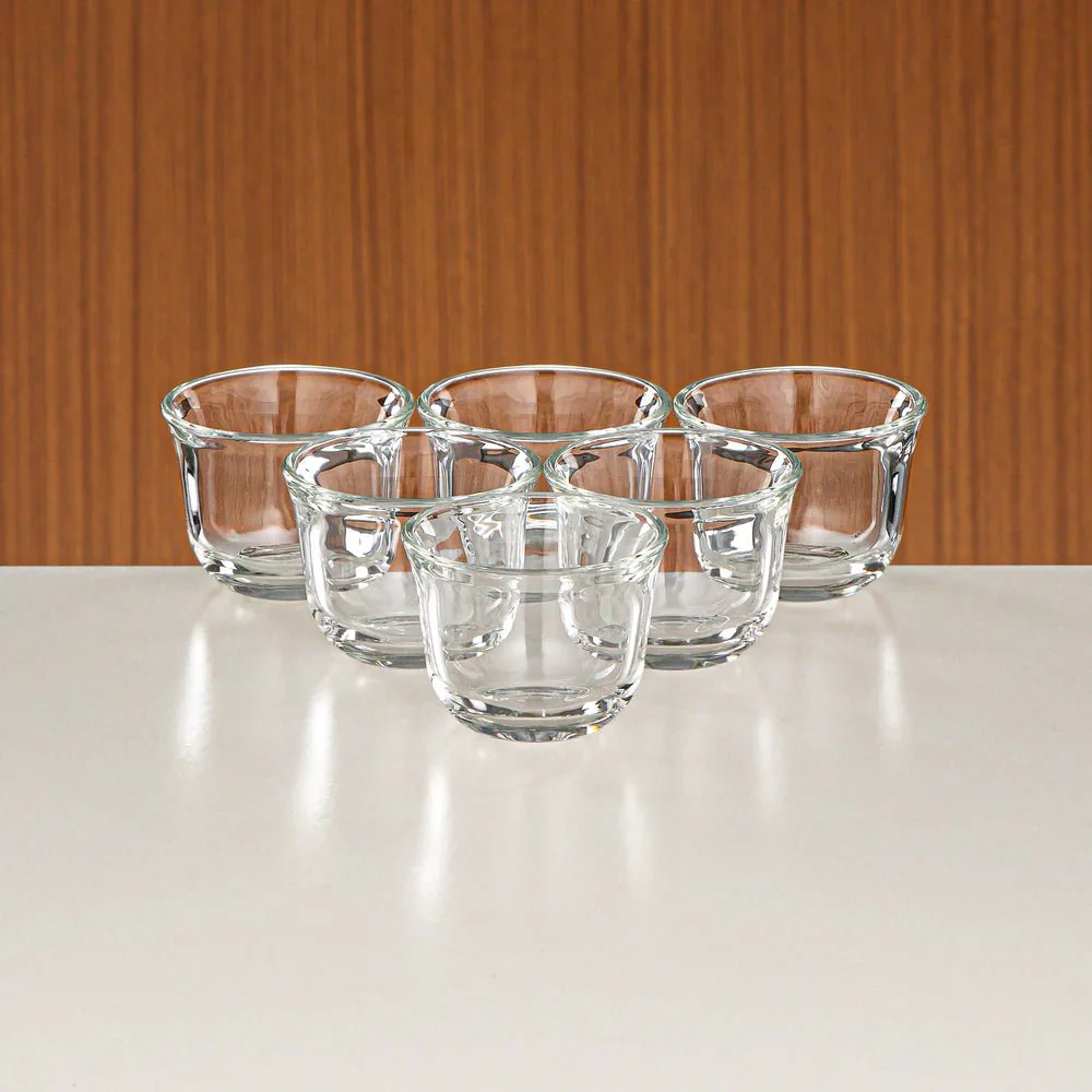 Almarjan Tea & Coffee Set 18 Pieces Nickel & Matt Gold - Image 3