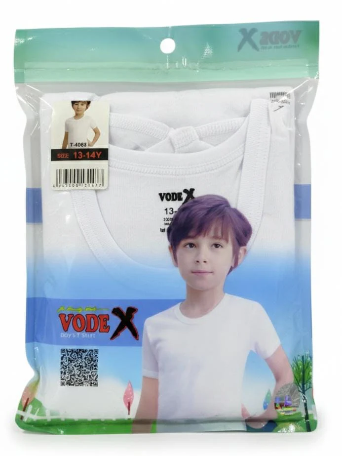 Vodex Boys Cotton T-Shirt with Half Pant Clothing Set, All-Day Comfort, White Color, Boys Outfit, 13–14 Years