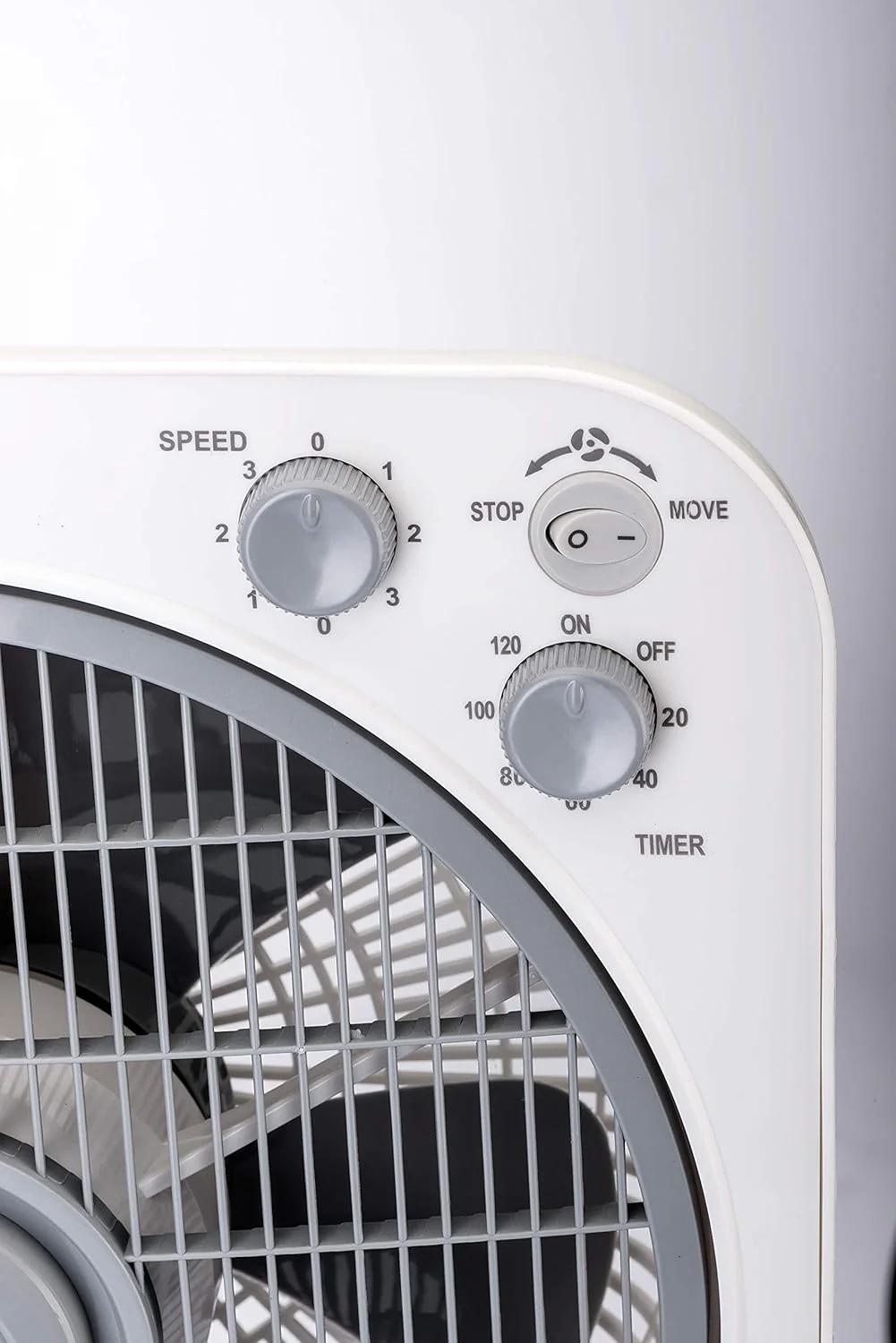 Black & Decker 40W Box Desk Fan 12 Inch Diameter, 3 Speeds Low/Medium/High And 5 Blade Design With Adjustable Portable/Travel Friendly Body To Direct Swing FB1220-B5 - Image 3