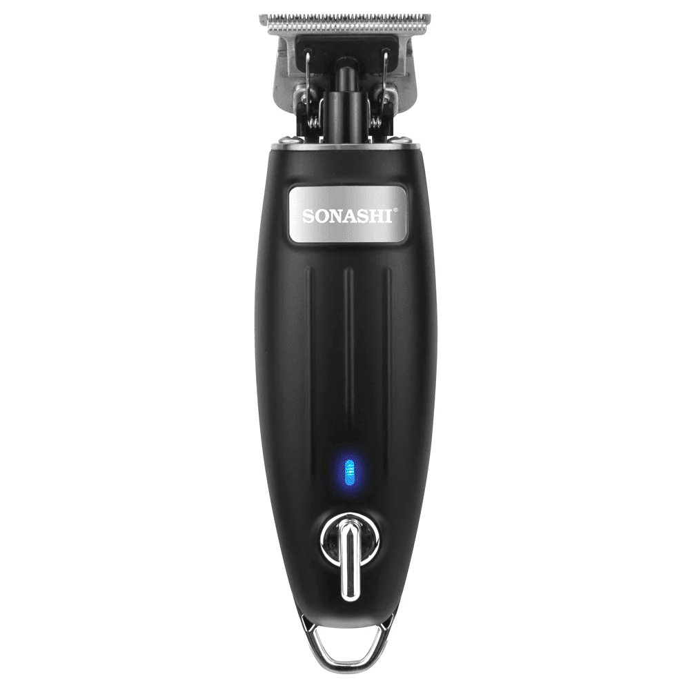 Sonashi SHC-1054 Rechargeable Hair Clipper [Black] T-Type Cutter Blade, High-Speed Motor, 5 x Plastic Combs, Continuous Working, Portable, Cordless | Cordless Hair Clipper