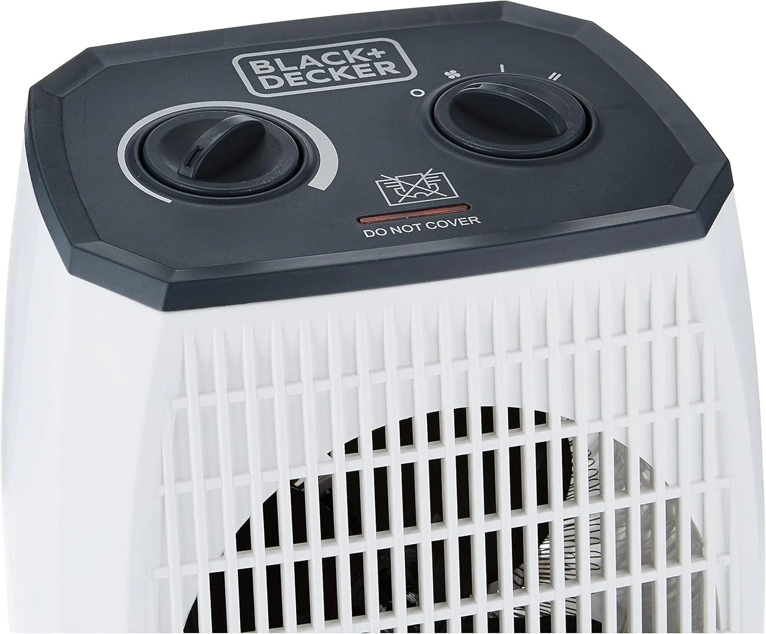 Black+Decker 2000W Vertical Fan Heater, White, 1.44 Kg, Hx310"Min - Image 4