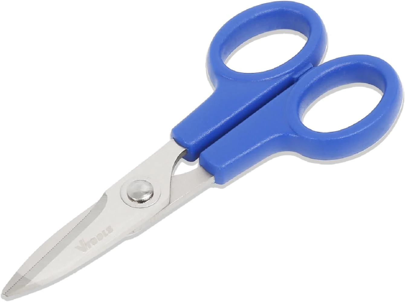 VTOOLS 140MM Multi Purpose Scissor with ABS handle, Stainless Steel Blade Scissor with Comfort Grip, Perfect for Craft, Office, School, Dressmaking, Blue, VT2241 - Image 4
