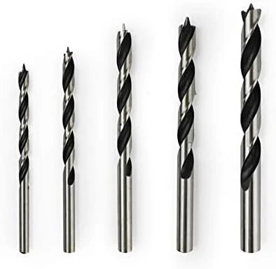 Vtools 5 Piece Drill Bit Set For Wood (4, 5, 6, 8, And 10 Mm), Blue/Grey, VT3104 - Image 3
