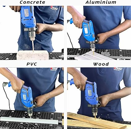 VTOOLS Impact Drill 650W with 360 Degree Rotating Side Handle, VT1206 - Image 3