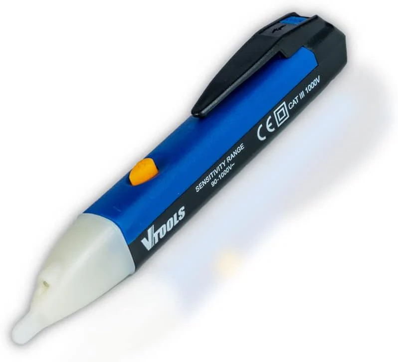 Vtools Intelligent Non-Contact Voltage Tester With Led Light(Batteries Not Included), Ac 90V-1000V, Blue, VT2124