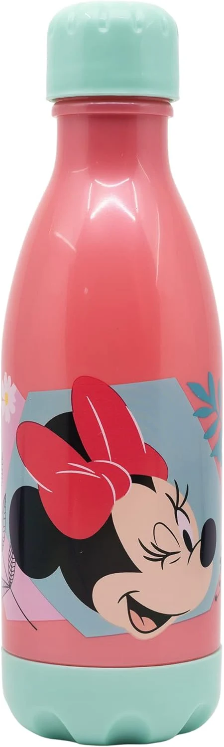 AKDC Water Bottle Plastic reutilizable Minnie Mouse Pink 560ml