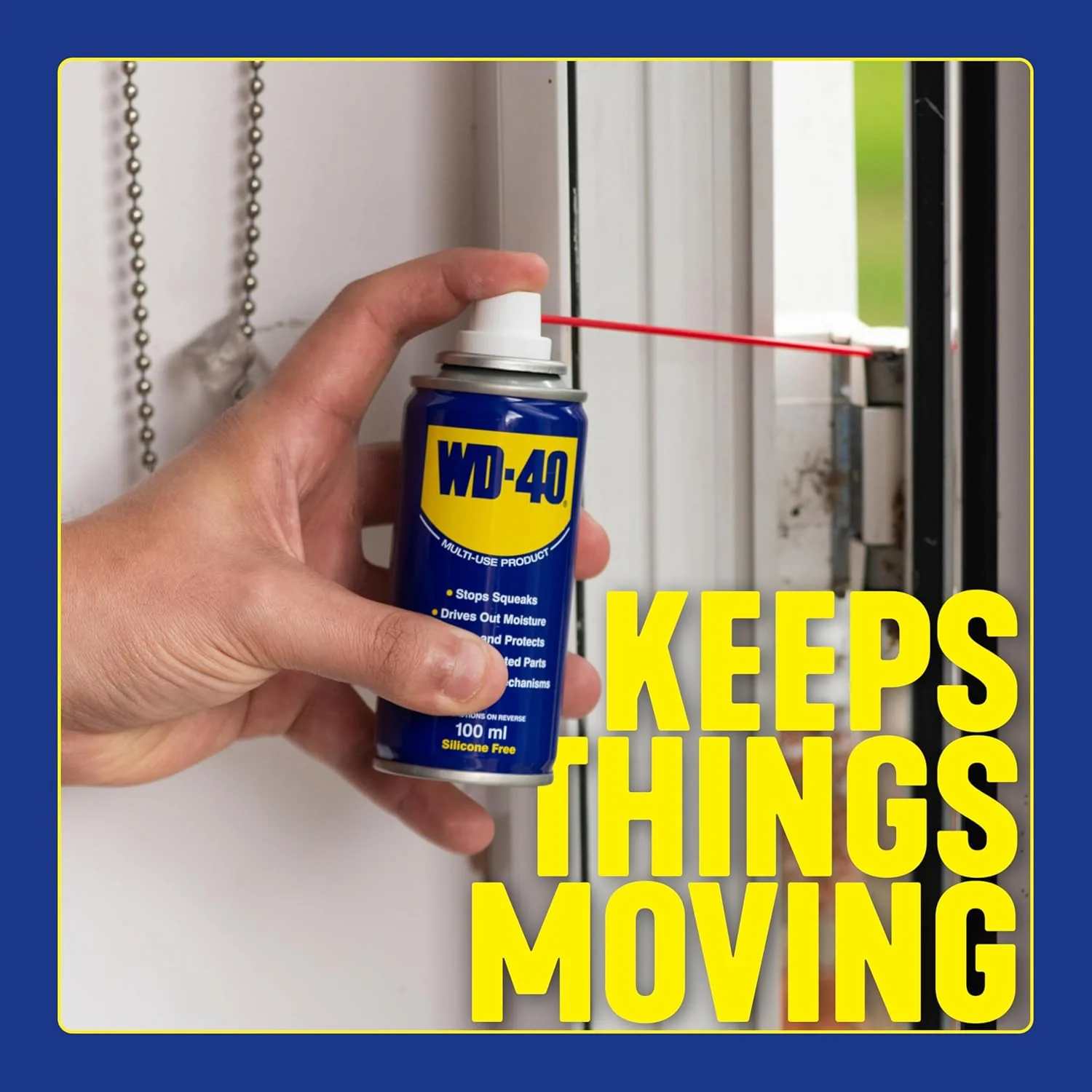 WD-40 Multi-Use 100ml Spray Aerosol Can All-Purpose Lubricant, Cleans Rust, for Home & Workshop Use - Image 5