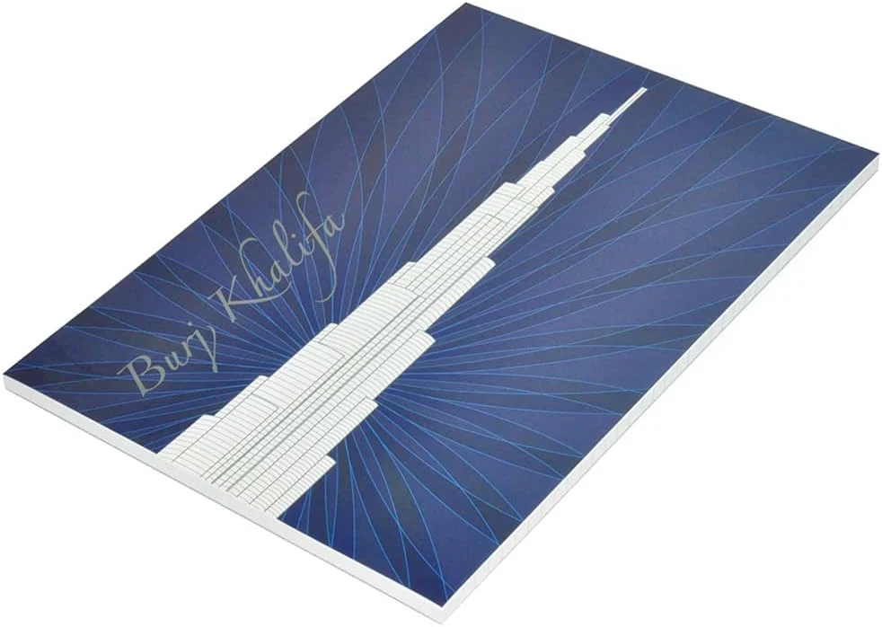 FIS Burj Khalifa Writing Pad – A4, 80 Sheets (FSPDEA480BUK)