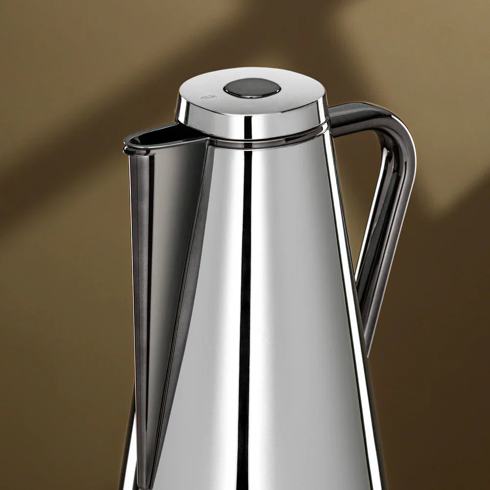 Almarjan Vacuum Flask Set 0.7L + 1L Silver & Gun Black - Image 2