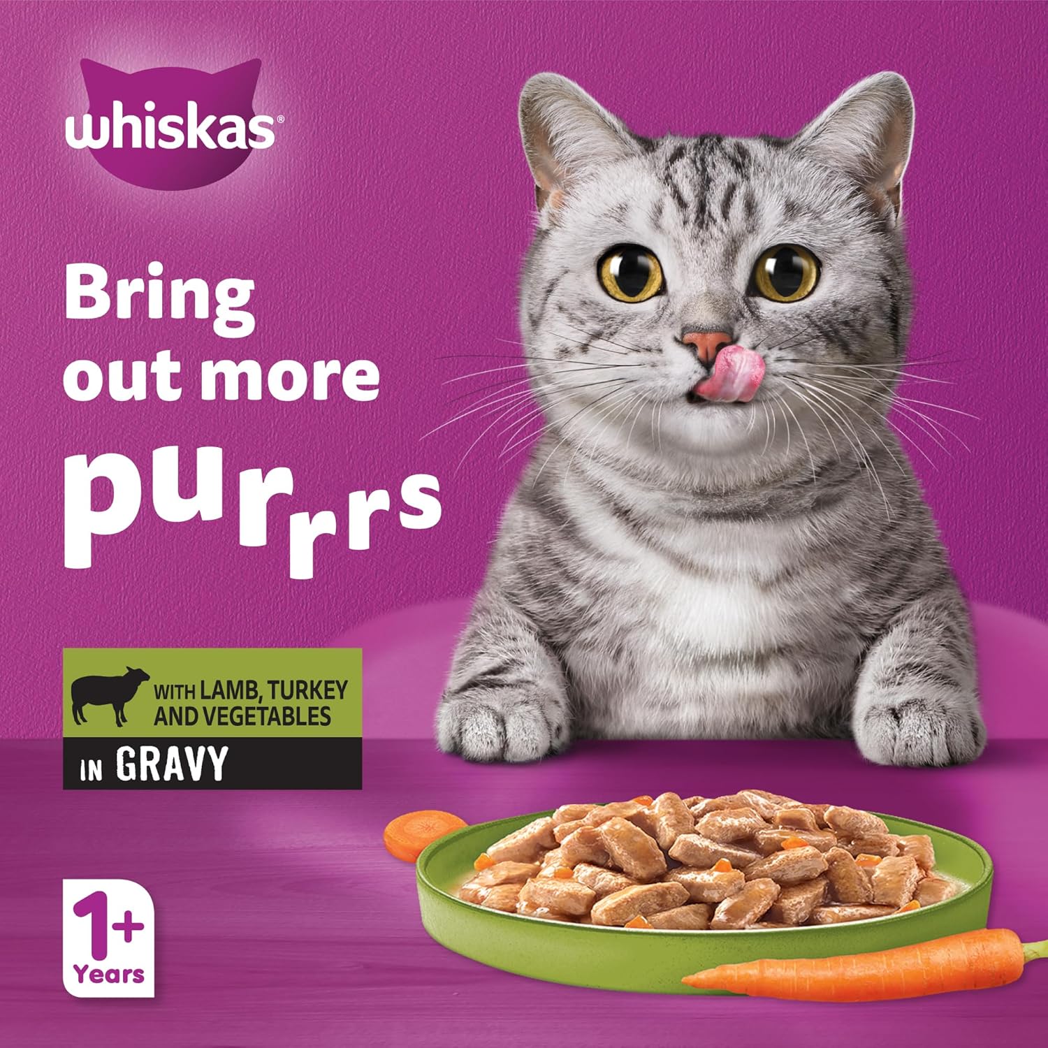 Whiskas Mince Lamb Turkey & Vegetables Wet Cat Food - 400G - Image 2