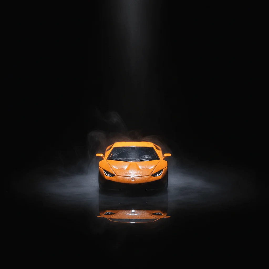 WJ Die-Cast Model Car 1:36 Scale – Orange Sports Car (Ages 3+) - Image 3