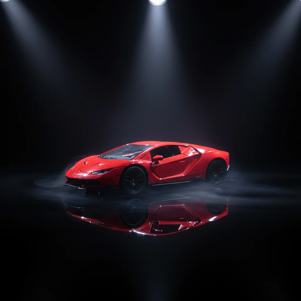 WJ Die-Cast Model Car 1:36 Scale – Red Sports Car (Ages 3+) - Image 3
