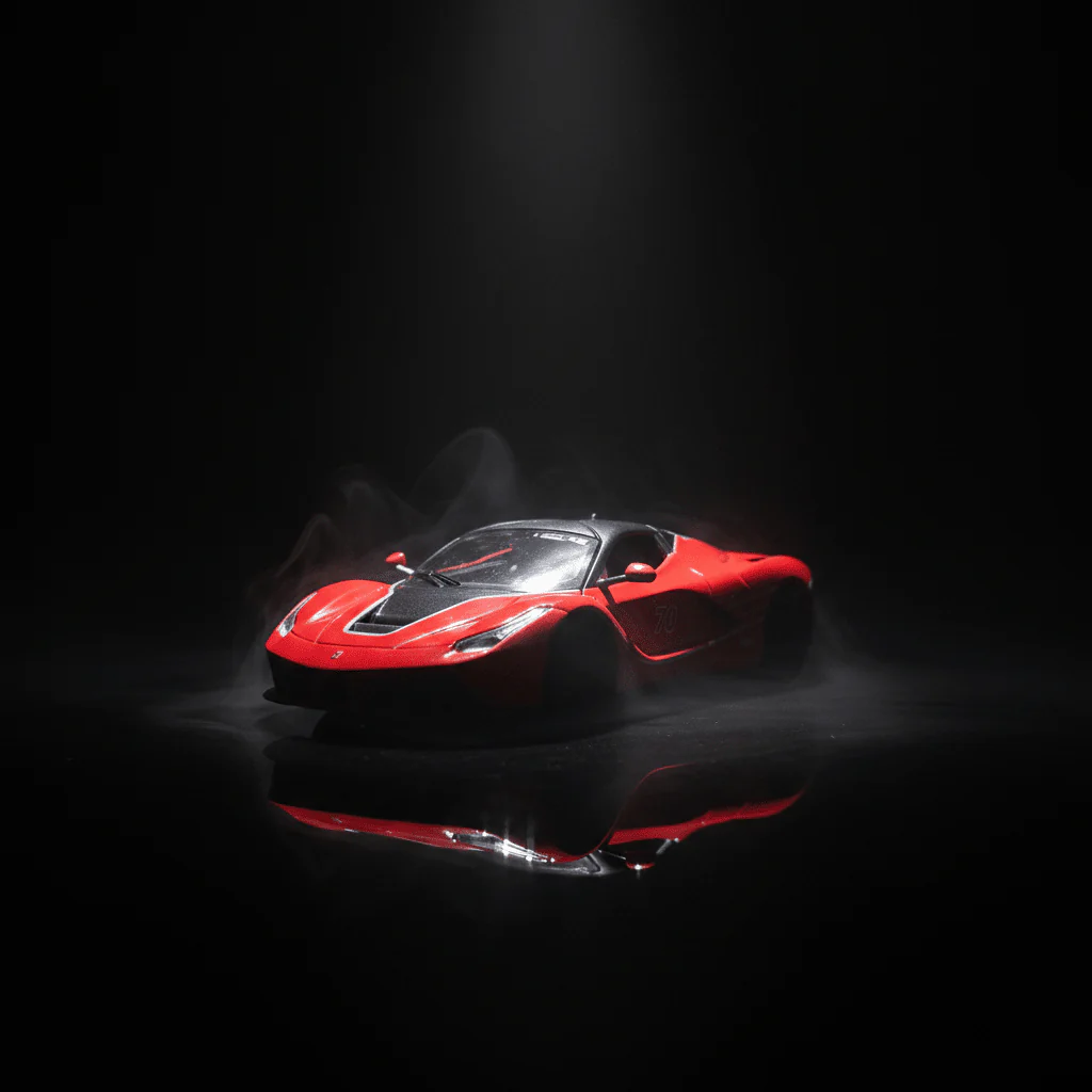 WJ Die-Cast Model Car 1:36 Scale – Red/Black Sports Car (Ages 3+) - Image 3
