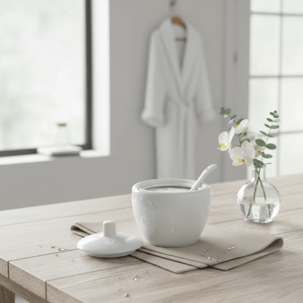 Symphony Sugar & Cream Pot Set – 2 White Ceramic Pieces (200 ml each) - Image 3
