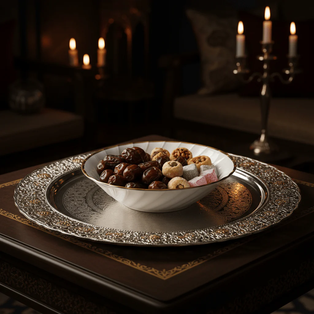 Yamatsu White Porcelain Shell Bowl with Golden Rim — 8 Inch | Premium Serving Bowl for Dining & Gifting - Image 3