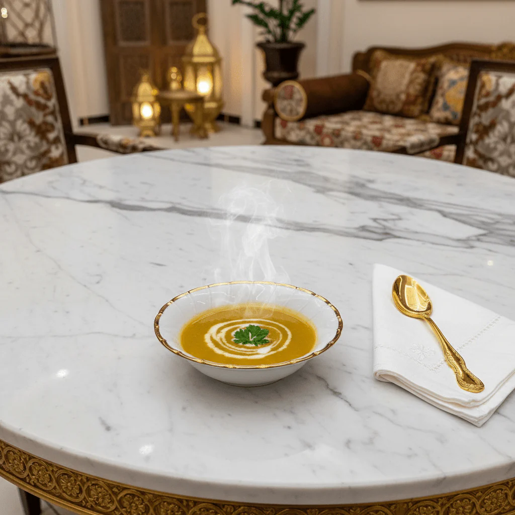 Yamatsu White Porcelain Soup Bowl with Gold Rim — 5 Inch | Premium Tableware - Image 2