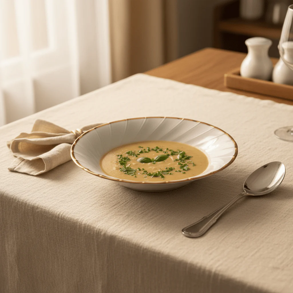 Yamatsu White Porcelain Soup Bowl with Gold Rim — 7.5 Inch | Premium Dining Serveware - Image 2
