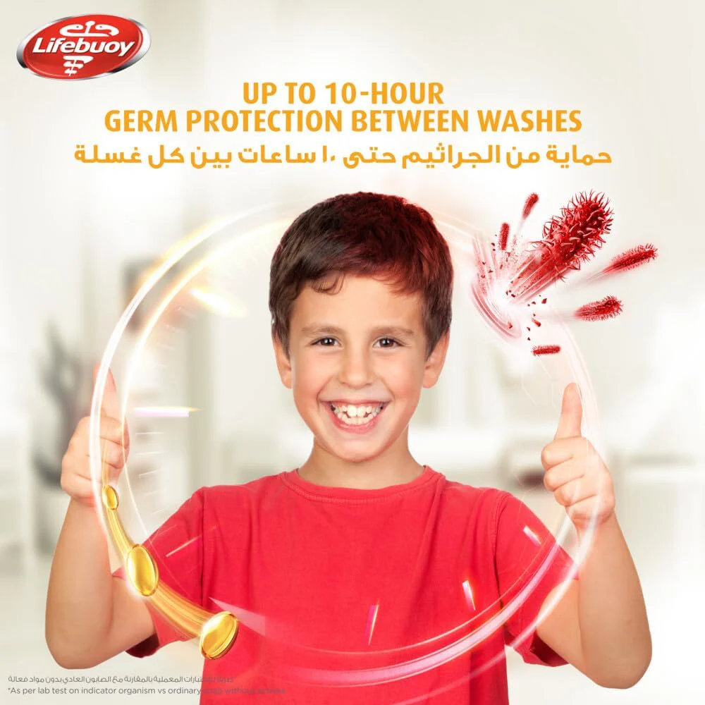 Lifebuoy Hand Wash, Lemon Fresh, for 100% stronger germ protection & 10X odour removal, 500ml - Image 3