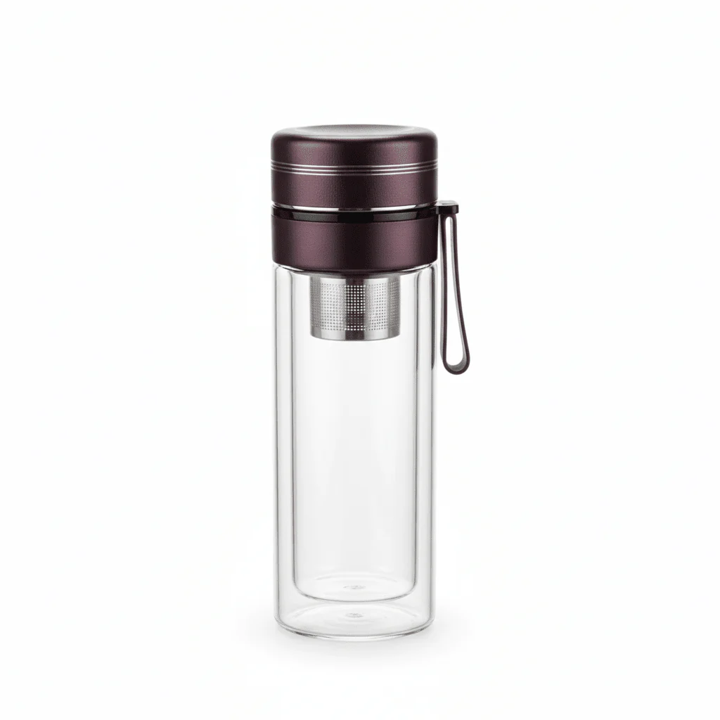 Yuniverse Glass Bottle 320ml, Brown
