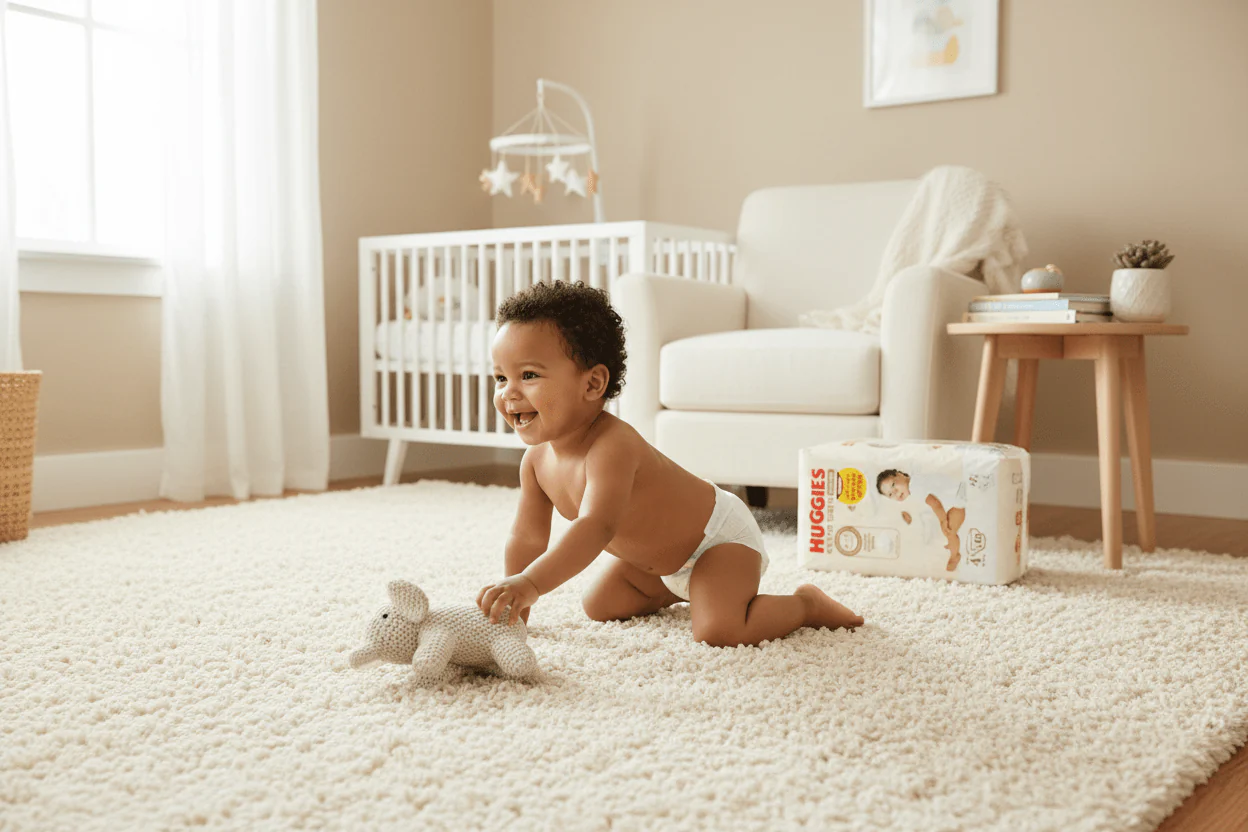 Huggies Extra Care Diapers | Size 4 (8–14 kg) | 40 Pcs | 4-in-1 Skin Care | Airy Soft Absorbent Pillows | Dermatologically Tested - Image 2