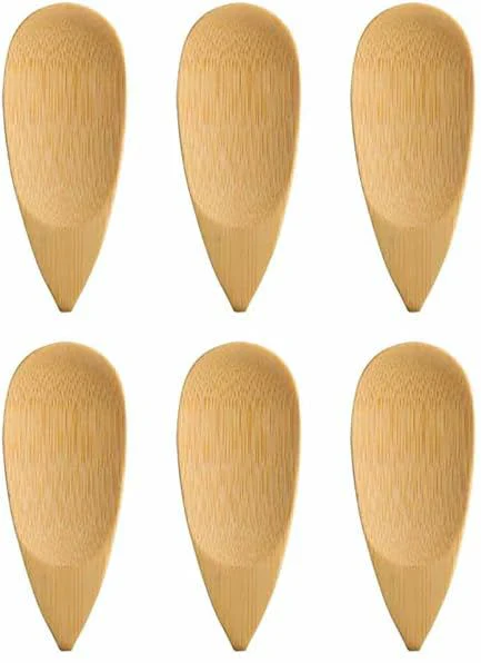 ZHU ZHI YUAN 6pcs Mini Bamboo Canope Servers 9cm*4cm