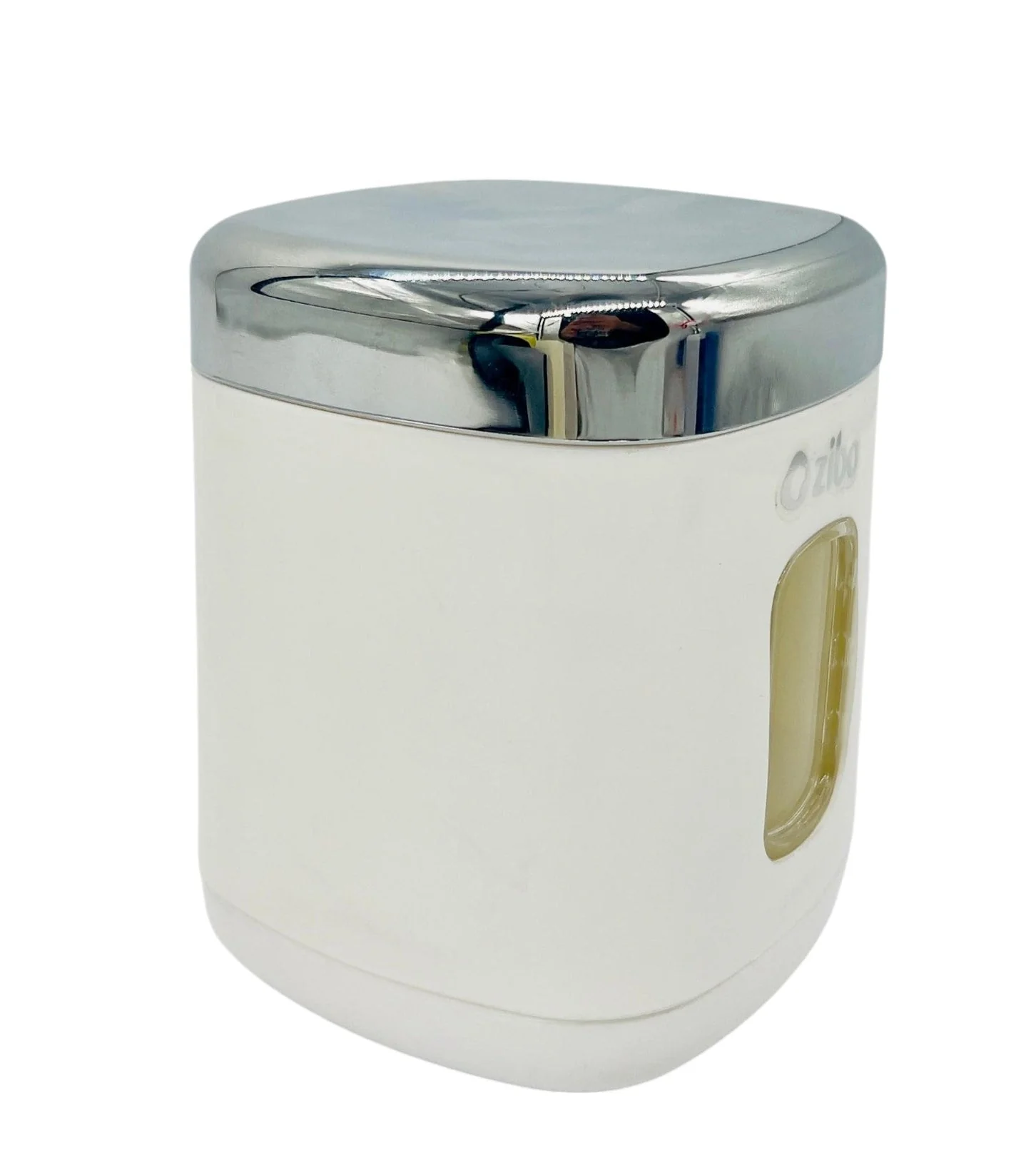 ZIBA Canister Jar 750ml, White/Silver - Image 3