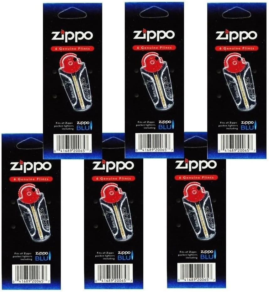Zippo Lighter 6 Flint Card (Total 36 Flints) Pack Of 6