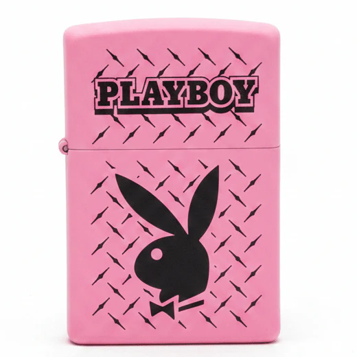 Zippo Pink Flip Top Refillable Metal Lighter Playboy Inspired Design Stylish Gift 6×4 cm
