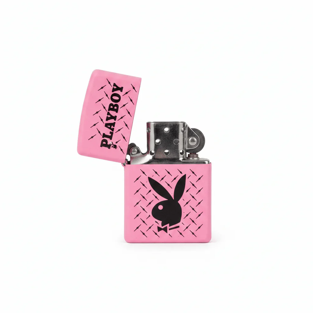 Zippo Pink Flip Top Refillable Metal Lighter Playboy Inspired Design Stylish Gift 6×4 cm - Image 3